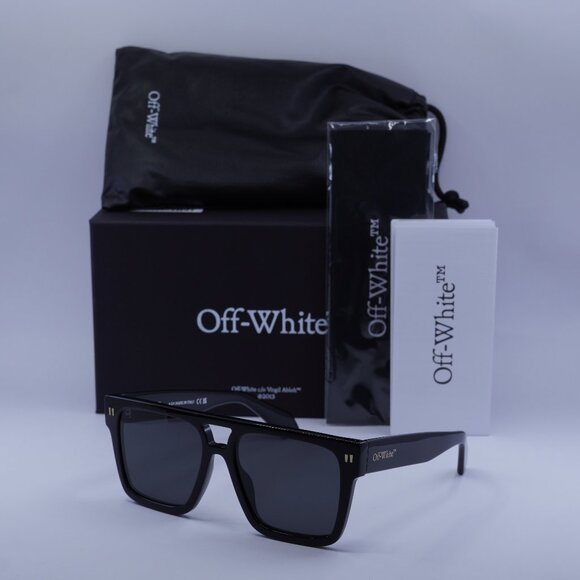 Off-White OERI133 SPRINGFIELD 1307 Square Sunglasses – Black/Dark Grey main image 9